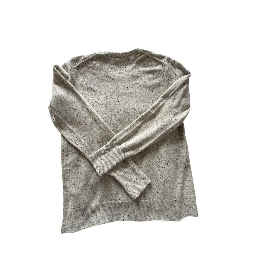 Everlane Cashmere Crewneck‎ Sweater Oatmeal Donegal Speckled Beige Womens Small